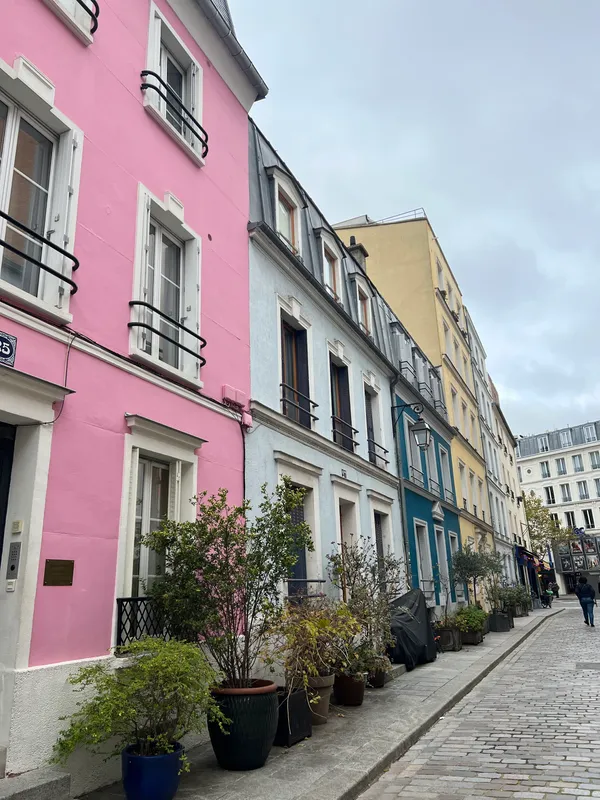 Maisons colorées de la rue Crémieux