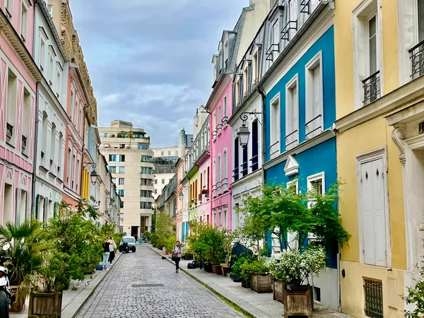 Maisons colorées de la rue Crémieux