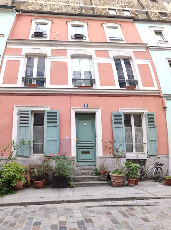 Maisons colorées de la rue Crémieux